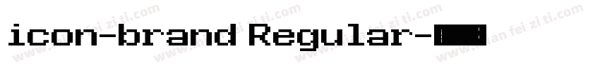 icon-brand Regular字体转换